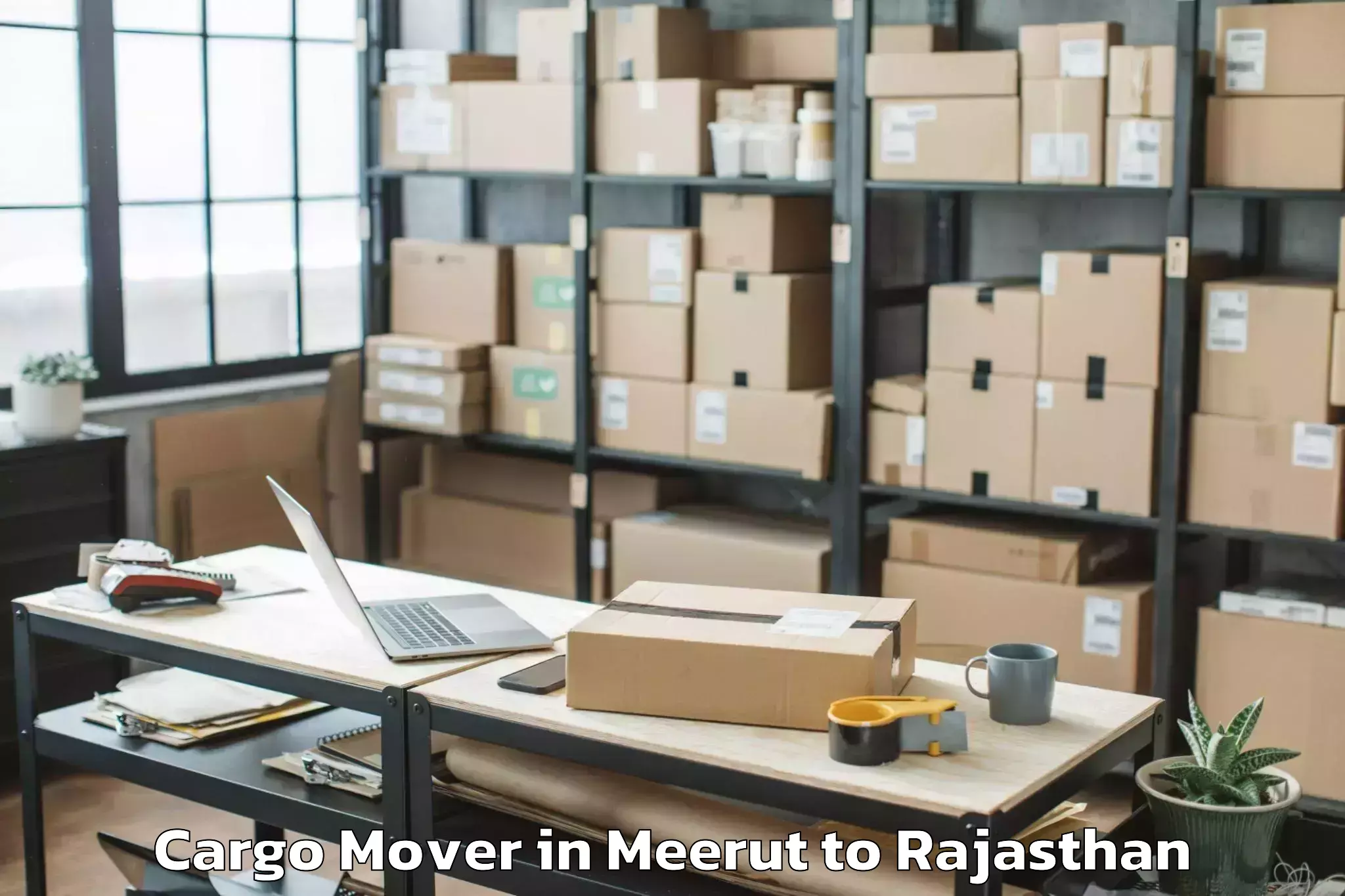 Reliable Meerut to Khairthal Cargo Mover